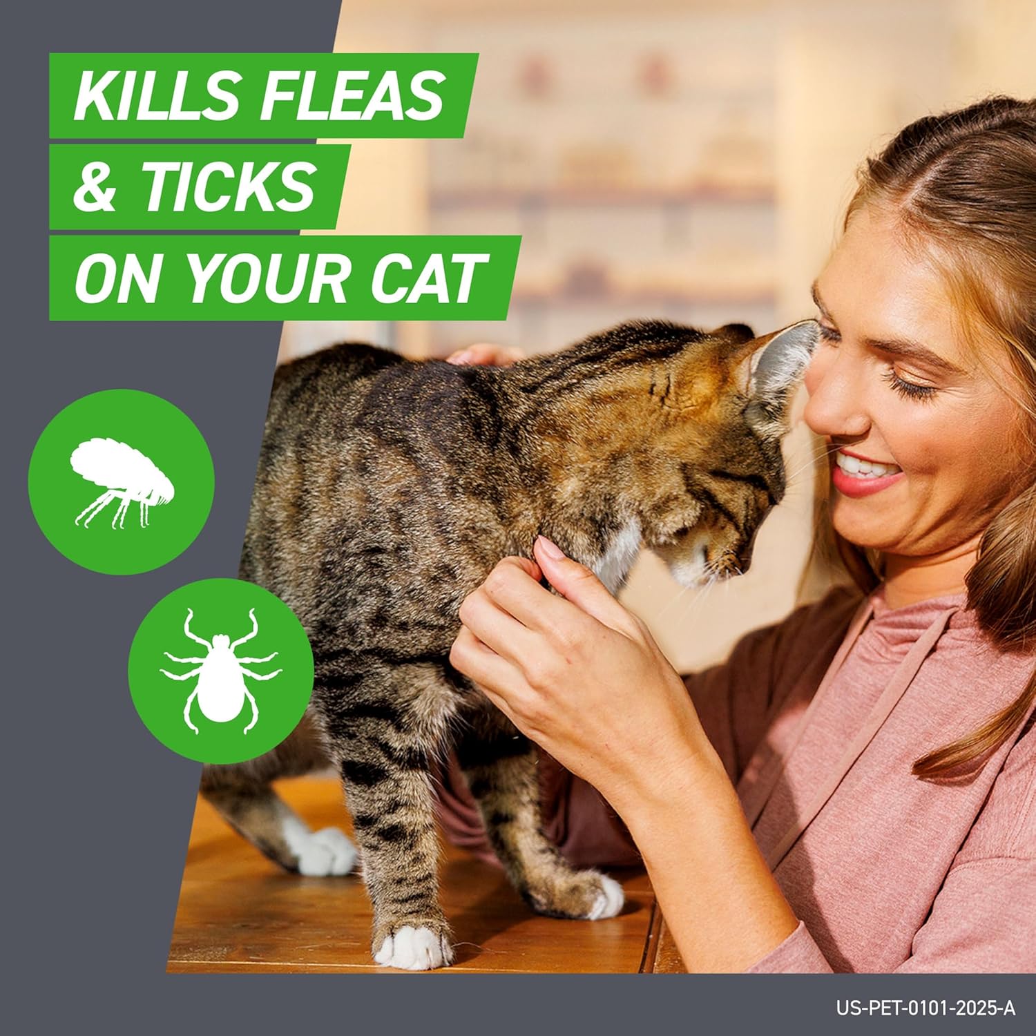 FRONTLINE Plus Flea and Tick Treatment for Cats (Over 1.5 lbs) – 8 Treatments